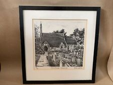 Vintage Signed Limited Edition Print Of Halstead Church Kent In Black Frame. for sale  Shipping to South Africa