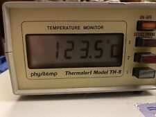 Monitor de temperatura y sonda de cable Physitemp Thermalert TH-8. segunda mano  Embacar hacia Mexico