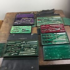 Used, 6 vtg drafting sets as shown cases are very rough but theres alot here Germany for sale  Shipping to South Africa