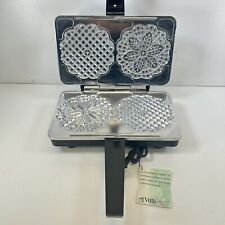 VillaWare Prima Authentic Pizzelle Maker Model 5000 Stainless Metal Plates USA for sale  Shipping to South Africa