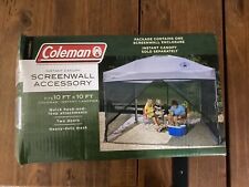 Coleman Instant Canopy 10' x 10'  screenwall accessory, used for sale  Shipping to South Africa