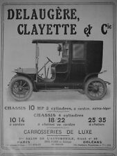 1908 automobile delauger d'occasion  Expédié en Belgium
