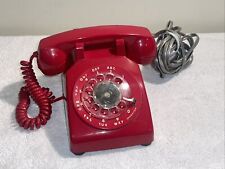 Mesa giratoria roja ITT vintage, teléfono de escritorio, teléfono LIMPIO segunda mano  Embacar hacia Argentina