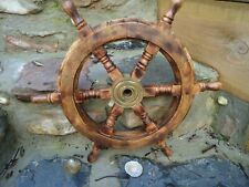 wooden ships wheel for sale  Shipping to Ireland