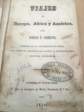 VIAJES EN EUROPA, AFRICA Y AMERICA DOMINGO SARMIENTO 1854 segunda mano  Embacar hacia Argentina