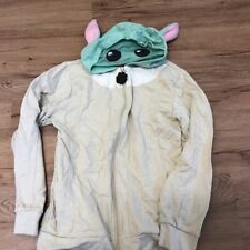 Usado, Moletom com capuz Star Wars Baby Yoda Grogu com zíper e orelhas no capuz juvenil tamanho G comprar usado  Enviando para Brazil