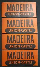 Etiquetas antigas de bagagem 'Madeira' Union Castle Line comprar usado  Enviando para Brazil