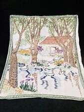 Vintage embroidered pillow for sale  Lindsborg