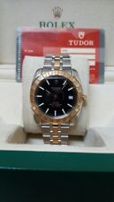 Tudor Classic Date Two Tone Black Dial Automatic Watch 21013 with guarantee Card for sale  Shipping to South Africa