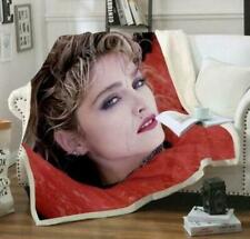 Cantante Madonna Manta Cobertor de impresión 3D polar cálida sofá cama individual doble segunda mano  Embacar hacia Spain