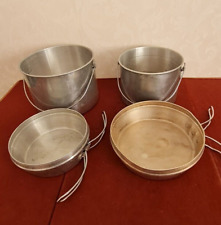 Vintage Aluminium Camping Pan Set for sale  Shipping to South Africa
