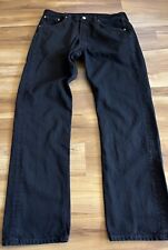 Pantalones de mezclilla negros vintage Levis 501 talla 38x32 botón mosca lengüeta roja para hombre EE. UU. segunda mano  Embacar hacia Argentina