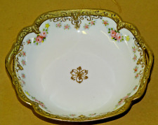 NORITAKE  SHALLOW BOWL PINK ROSES  GOLD ART DECO  TEA SET DINNER SERVICE for sale  Shipping to South Africa