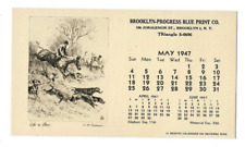 May 1947 calendar for sale  Westminster
