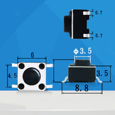 Usado, 6 x 6 x 4,3 - 20 mm SMD Taster Drucktaster Mini klein Mikroschalter SPST comprar usado  Enviando para Brazil