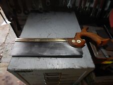 Vintage Thos Turner & Co Improved brass back 10" tenon saw, usato usato  Spedire a Italy