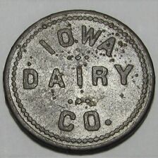 Used, Trade Token -Iowa Dairy Company - GF 1 Quart of MIlk  - 25mm - B499 for sale  Oklahoma City