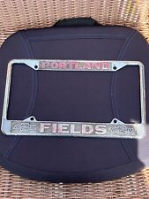 Vintage Obsolete ￼Chevrolet Dealer License Plate Frame Fields Chevy for sale  Portland
