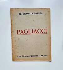 Pagliacci leoncavallo. librett usato  Caserta