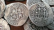 8 monedas/mazorcas piratas Potosí de plata fina .999 reales hechas a mano segunda mano  Embacar hacia Argentina