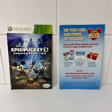 Epic Mickey 2 Microsoft Xbox 360 AUTÊNTICO MANUAL E PAPELADA SOMENTE **SEM JOGO** comprar usado  Enviando para Brazil