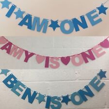 Personalised birthday bunting for sale  LYMINGTON