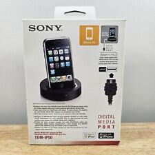 Base de porta de mídia digital Sony e dock de áudio para iPod iPhone (preto, TDM-iP50) comprar usado  Enviando para Brazil