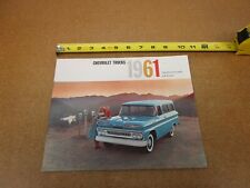 1961 Chevrolet Suburban Carryall painel C14 C36 folheto de vendas 12 pg ORIGINAL comprar usado  Enviando para Brazil