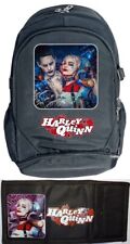 Conjunto HARLEY QUINN Mochila Poli Grande Resistente + Carteira Tripla Bolso Moeda #1, usado comprar usado  Enviando para Brazil