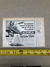 Klepper Aerius 1954 bote plegable insumergible - excelente anuncio original vintage segunda mano  Embacar hacia Argentina