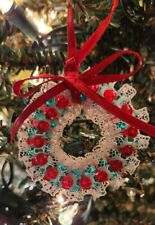 Vintage beaded wreath for sale  Suffolk