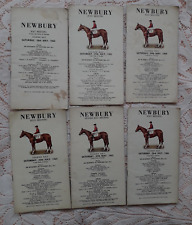 Newbury race cards for sale  LONDON