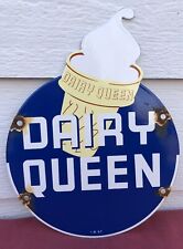 Usado, Placa de óleo de porcelana vintage 1957 datadairy queen ice cream 10,5” comprar usado  Enviando para Brazil