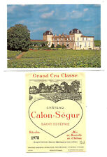 étiquette chateau calon d'occasion  Villenave-d'Ornon