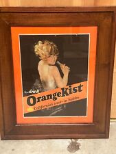 Antique Orange Kist Cardboard Sign for sale  Shipping to South Africa