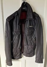 Mens leather superdry for sale  SKIPTON