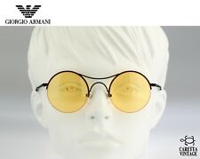 Gafas de sol redondas Giorgio Armani 121 706 vintage años 90 tintadas amarillas segunda mano  Embacar hacia Argentina