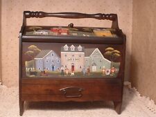 vintage sewing wood sewing box for sale  Bessemer