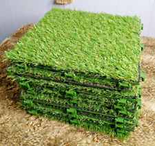9 pc Synt Artificial Grass Tiles Interlocking Turf Deck Sqares 12"×12" for sale  Shipping to South Africa