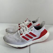 Tênis de corrida Adidas Ultraboost 22 branco vermelho GX6643 masculino tamanho 9.5, usado comprar usado  Enviando para Brazil