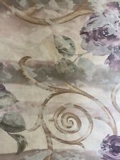 Croscill Chambord Cassis SHOWER CURTAIN Fabric Purple Floral Scroll 66” X 74” for sale  Dundee