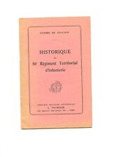 Historique régiment territori d'occasion  Épinal