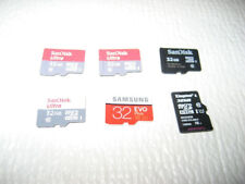 Usado, Lote de 6 - Cartão Micro SD 32GB HC, SanDisk, Samsung, Kingston, etc. comprar usado  Enviando para Brazil