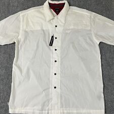 Camisa masculina Tommy Hilfiger acolchoada com botões 2XL branca casual ao ar livre, usado comprar usado  Enviando para Brazil
