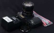 Película Canon T50 35 mm réflex motorizada c/w nueva lente y kit de flash FD 28-55 mm f/3,5-4,5 segunda mano  Embacar hacia Argentina