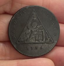 1795 masonic penny for sale  BURNTWOOD