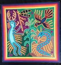 Huichol yarn painting for sale  Sonora