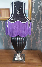 Black purple velvet for sale  NUNEATON