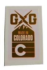 Used, Guerrilla Gravity - OEM Frame Decal - "GG Made in Colorado", 1.25" x 2.25", Gold for sale  Shipping to South Africa