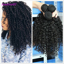 100%unprocessed Brazilian Kinky curly 3bundles Virgin Human Hair Extension weave for sale  Shipping to South Africa